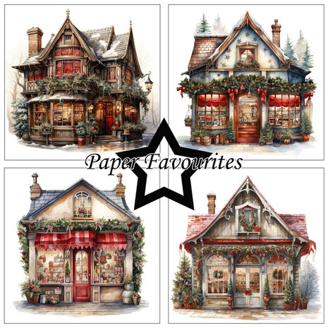 Paper Favourites Christmas House 12x12 Inch Paper Pack (PF704) Paper Favourites Christmas House 12x12 Inch Paper Pack (PF704)
