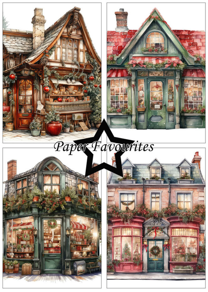 Paper Favourites Christmas House A5 Paper Pack (PFA145)