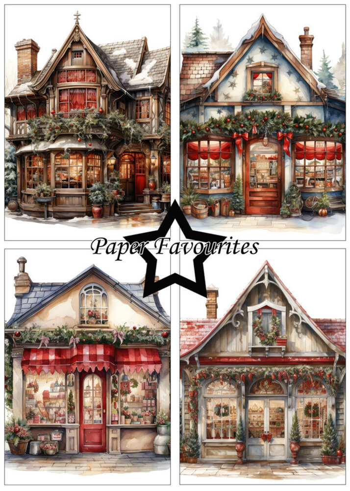 Paper Favourites Christmas House A5 Paper Pack (PFA145)