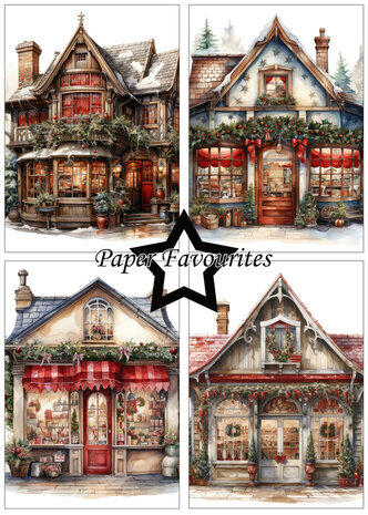 Paper Favourites Christmas House A5 Paper Pack (PFA145)