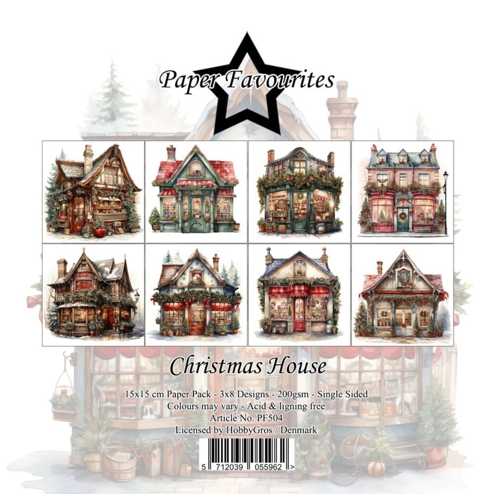 Paper Favourites Christmas House 6x6 Inch Paper Pack (PF504) Paper Favourites Christmas House 6x6 Inch Paper Pack (PF504)