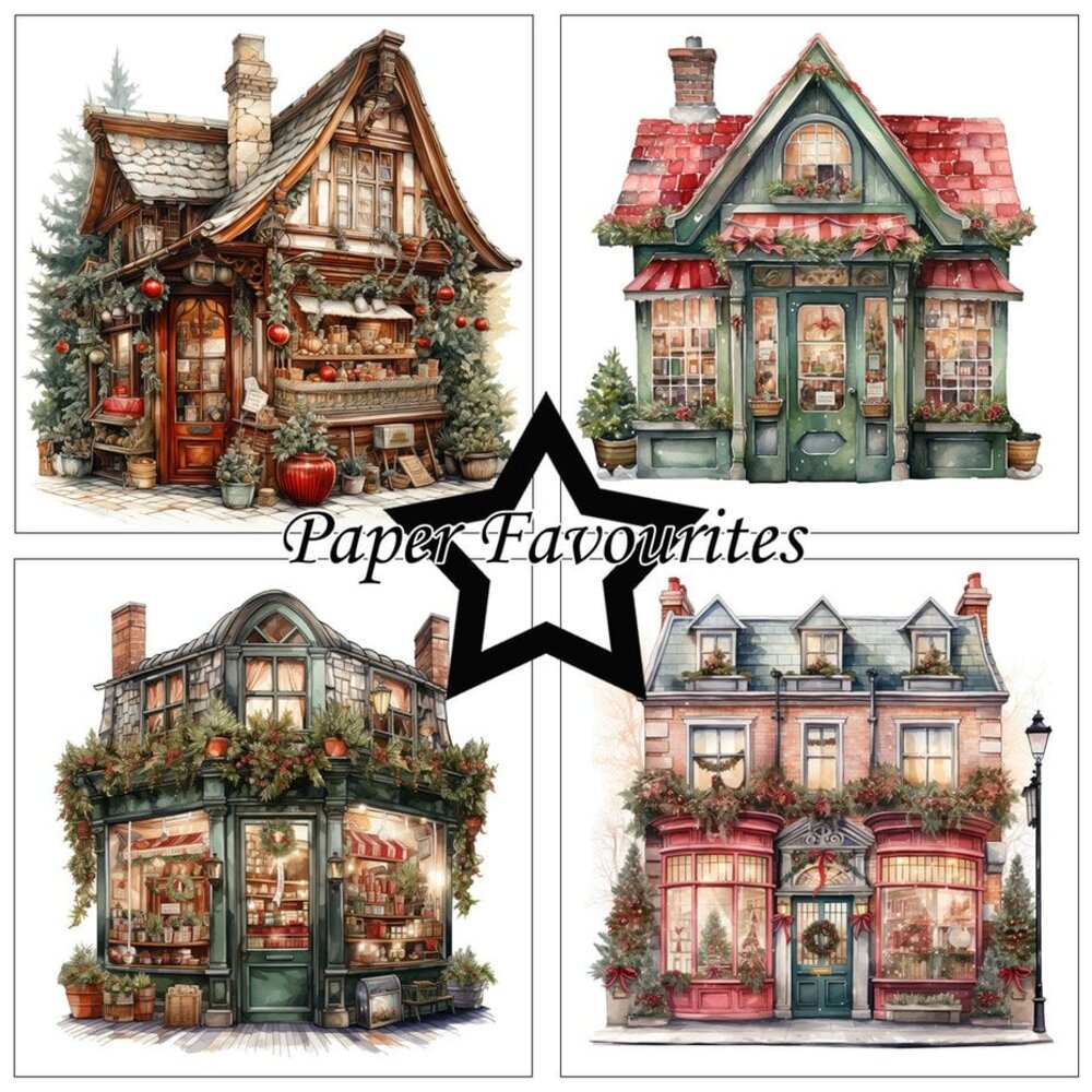 Paper Favourites Christmas House 6x6 Inch Paper Pack (PF504) Paper Favourites Christmas House 6x6 Inch Paper Pack (PF504)