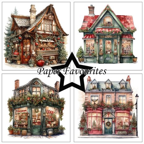 Paper Favourites Christmas House 6x6 Inch Paper Pack (PF504) Paper Favourites Christmas House 6x6 Inch Paper Pack (PF504)