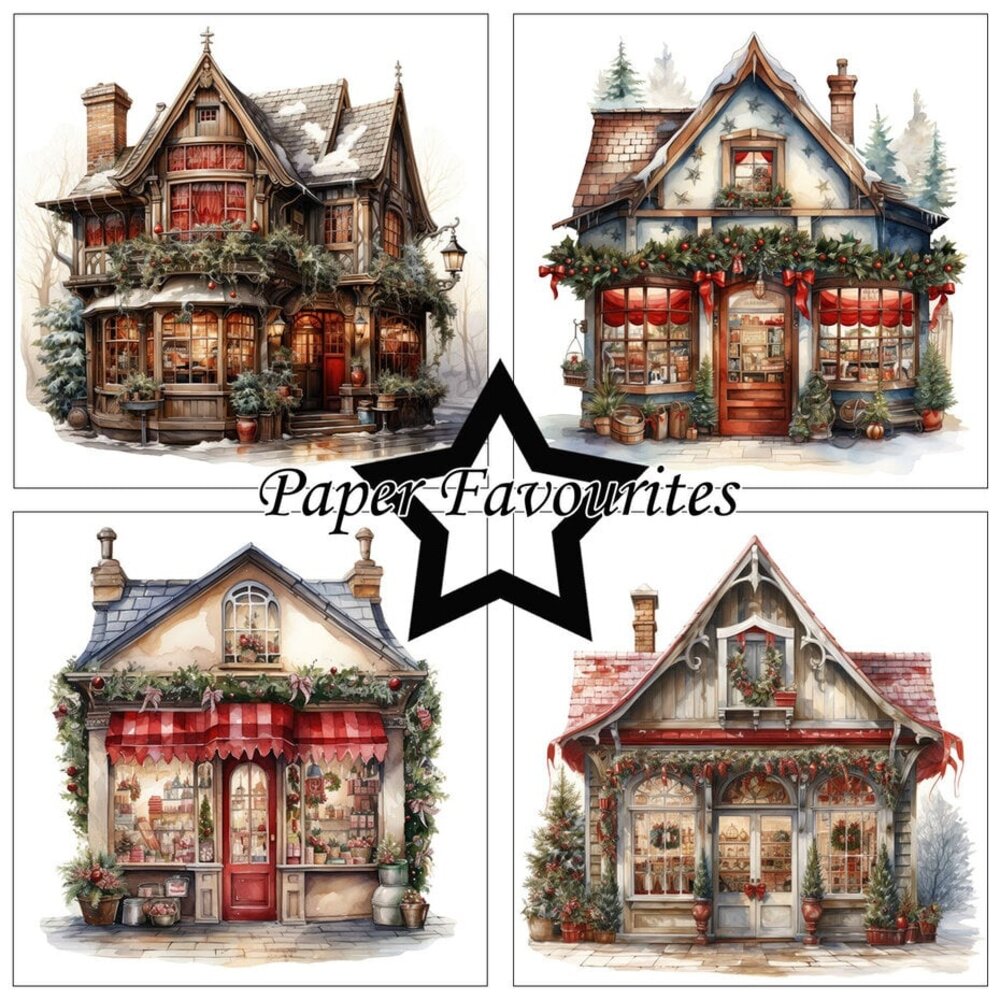 Paper Favourites Christmas House 6x6 Inch Paper Pack (PF504) Paper Favourites Christmas House 6x6 Inch Paper Pack (PF504)