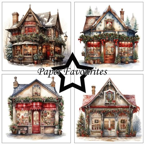 Paper Favourites Christmas House 6x6 Inch Paper Pack (PF504) Paper Favourites Christmas House 6x6 Inch Paper Pack (PF504)