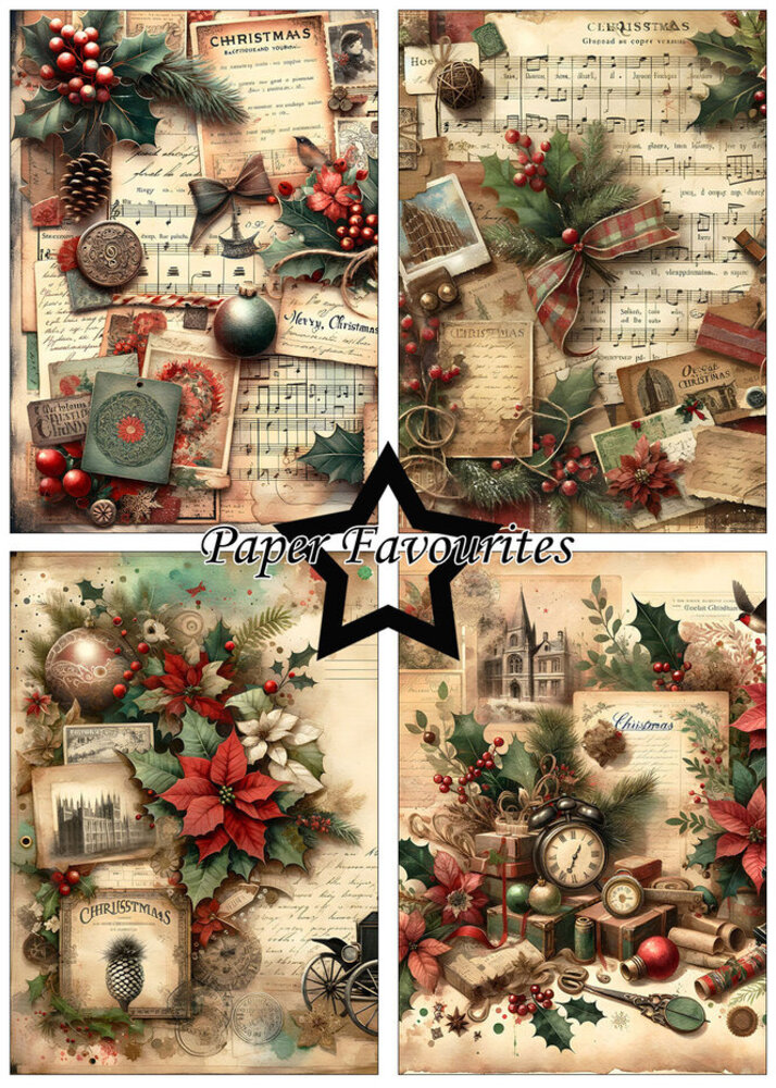 Paper Favourites Vintage Christmas A5 Paper Pack (PFA146) Paper Favourites Vintage Christmas A5 Paper Pack (PFA146)