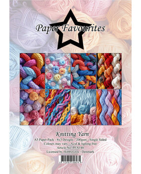 Paper Favourites Knitting Yarn A5 Paper Pack (PFA148) Paper Favourites Knitting Yarn A5 Paper Pack (PFA148)