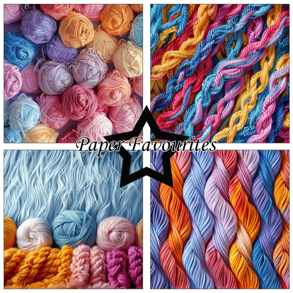 Paper Favourites Knitting Yarn 6x6 Inch Paper Pack (PF507)