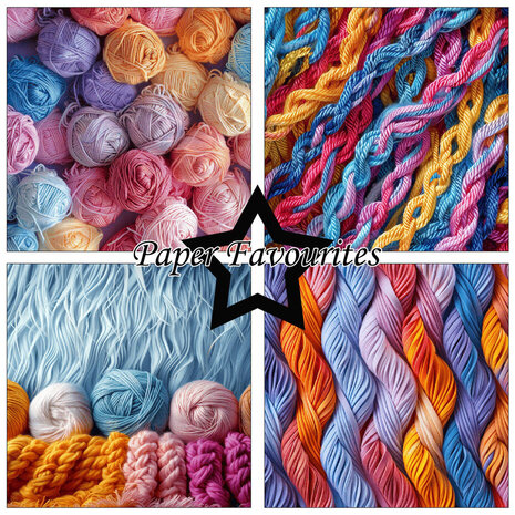 Paper Favourites Knitting Yarn 6x6 Inch Paper Pack (PF507)
