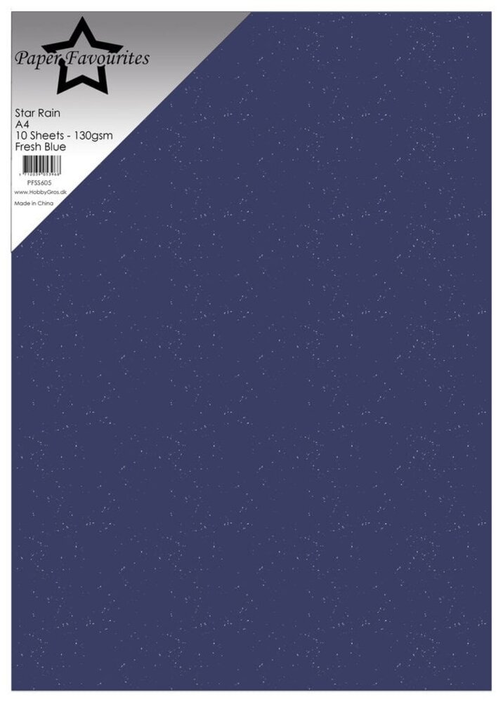 Paper Favourites Fresh Blue A4 Star Rain (PFSS605)