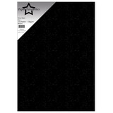 Paper Favourites Black A4 Star Rain (PFSS610)