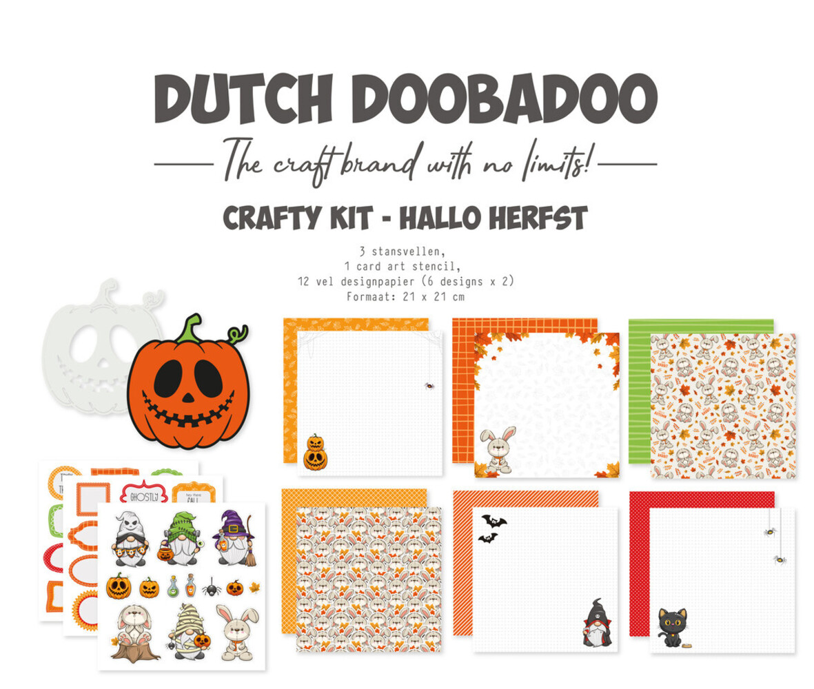 Dutch Doobadoo Crafty Kit 8x8 Inch Hallo Herfst (473.005.067) Dutch Doobadoo Crafty Kit 8x8 Inch Hallo Herfst (473.005.067)