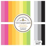 Doodlebug Design Inc. Hey Pumpkin 12x12 Inch Textured Cardstock Solid Paper Pack (8608)