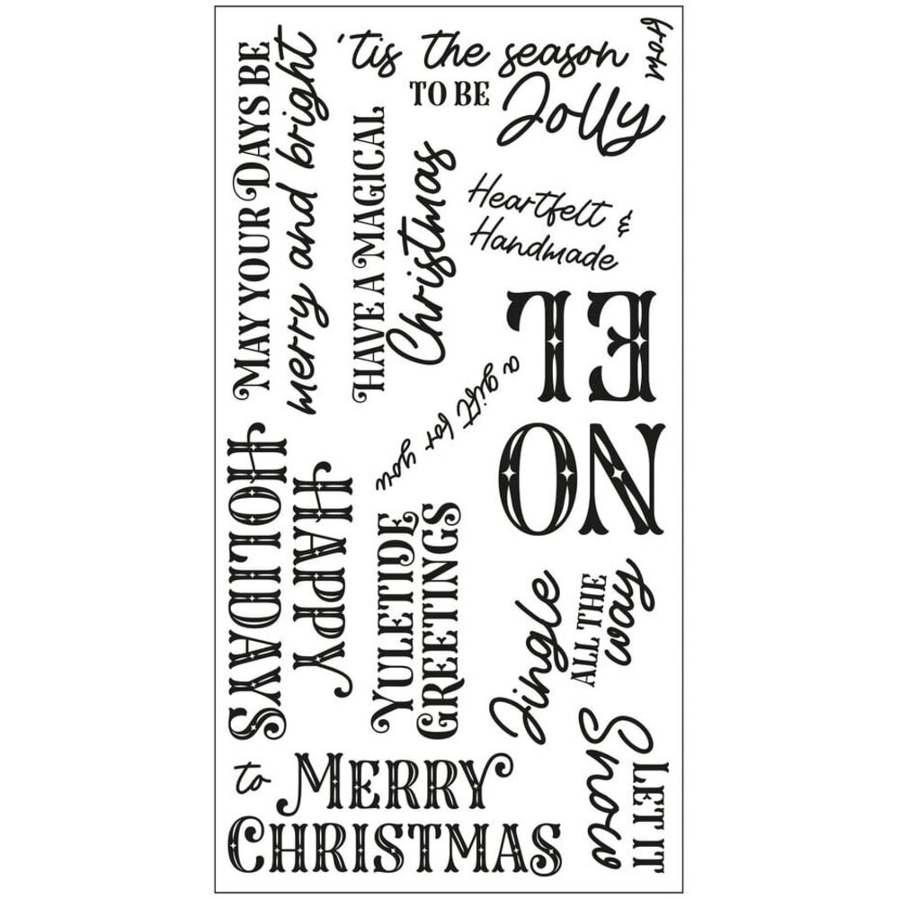 Sizzix Clear Stamps Greetings of the Season (666722) Sizzix Clear Stamps Greetings of the Season (666722)