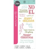 Sizzix Clear Stamps Greetings of the Season (666722)