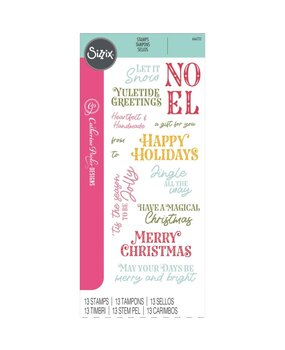 Sizzix Clear Stamps Greetings of the Season (666722) Sizzix Clear Stamps Greetings of the Season (666722)