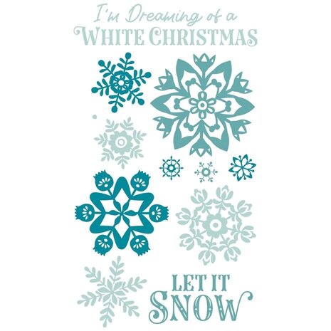 Sizzix Clear Stamps White Christmas (666724) Sizzix Clear Stamps White Christmas (666724)