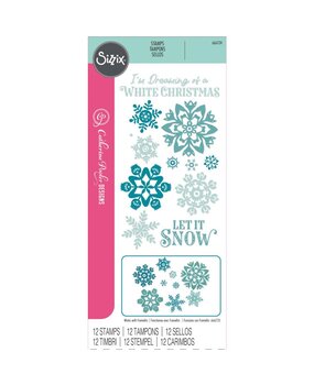 Sizzix Clear Stamps White Christmas (666724) Sizzix Clear Stamps White Christmas (666724)