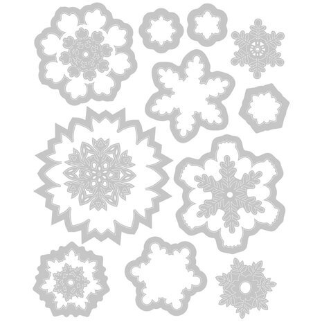 Sizzix Framelits Die Set White Christmas #2 (666725) Sizzix Framelits Die Set White Christmas #2 (666725)