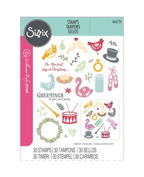 Sizzix Clear Stamps 12 Days of Christmas (666726)