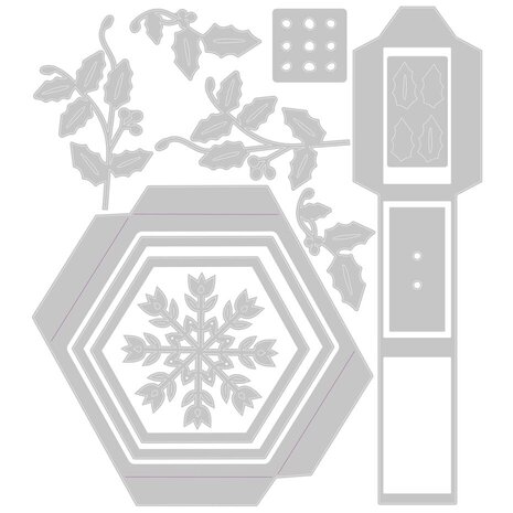 Sizzix Thinlits Die Set Hanging Ornament Box (666728)