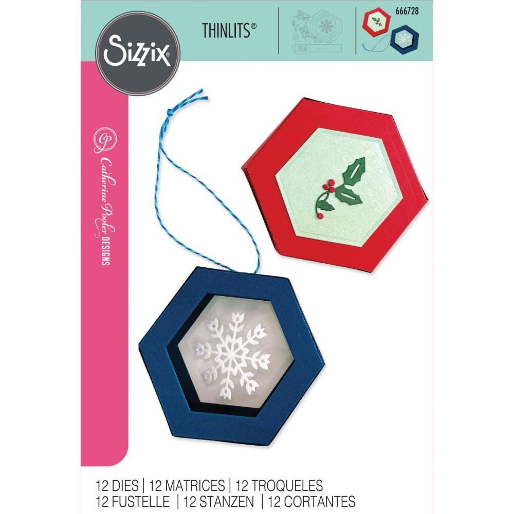 Sizzix Thinlits Die Set Hanging Ornament Box (666728)