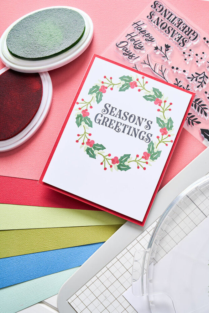 Sizzix Clear Stamps Happy Holly Days (666729) Sizzix Clear Stamps Happy Holly Days (666729)