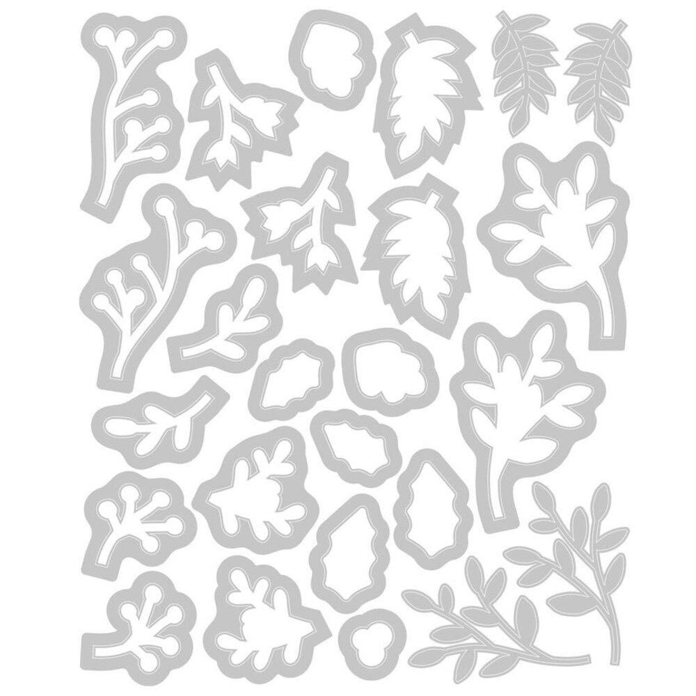 Sizzix Framelits Die Set Happy Holly Days #2 (666730) Sizzix Framelits Die Set Happy Holly Days #2 (666730)