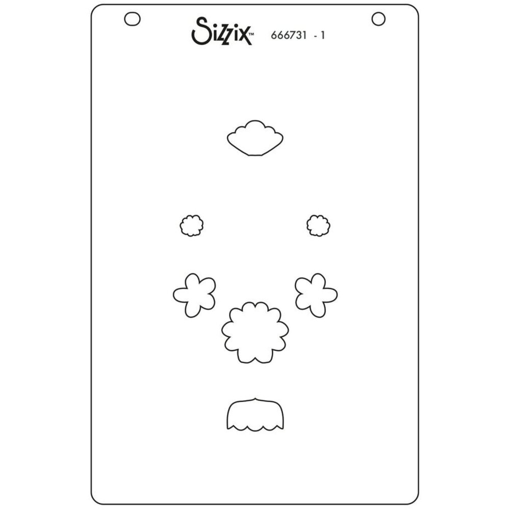 Sizzix Layered Stencil Folk Tree (666731)