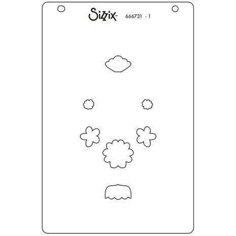 Sizzix Layered Stencil Folk Tree (666731)