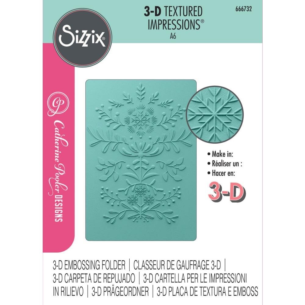Sizzix 3D Textured Impressions Yuletide (666732)
