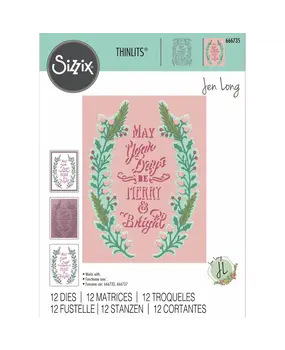 Sizzix Thinlits Die Set Merry & Bright #2 (666735)