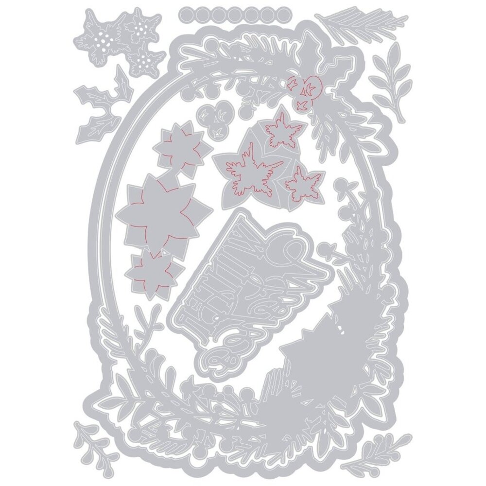 Sizzix Thinlits Die Set Winter Wishes #2 (666736) Sizzix Thinlits Die Set Winter Wishes #2 (666736)