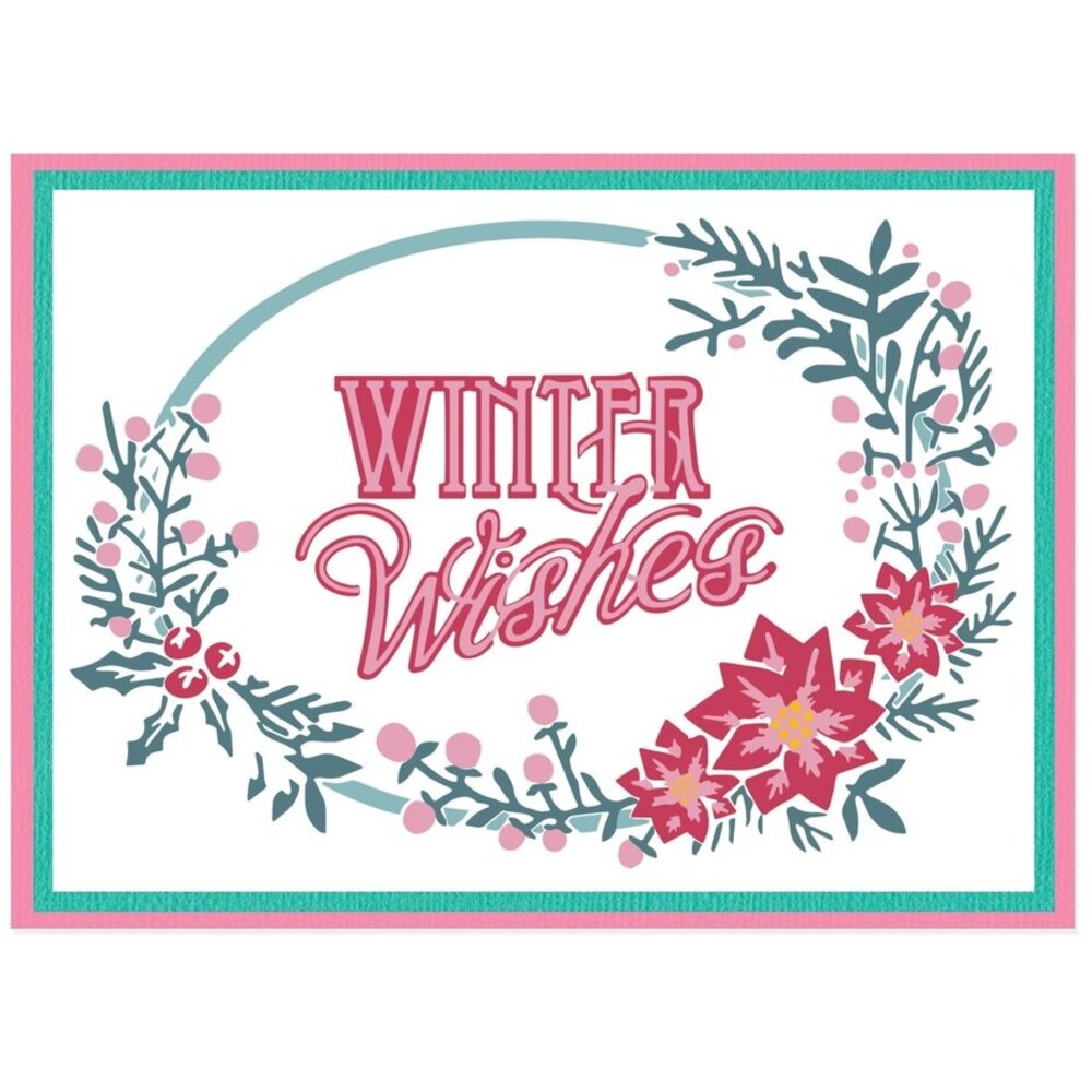 Sizzix Layered Stencil Winter Wishes #3 (666738)
