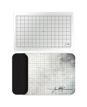 Tonic Studios Tim Holtz Travel Glass Studio Mat White (1934E) Tonic Studios Tim Holtz Travel Glass Studio Mat White (1934E)