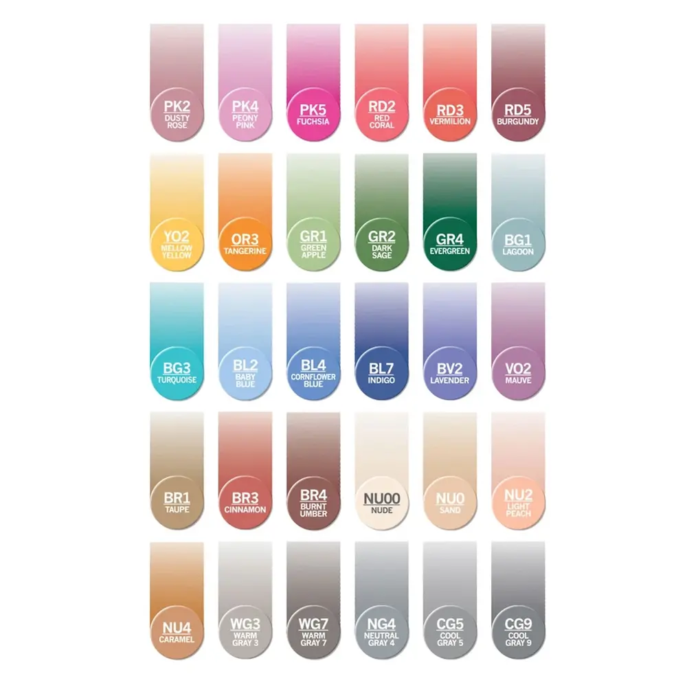 Chameleon Colour Tone Marker Set (30pcs) (CT3001UK)