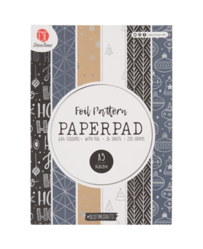 DécoTime Christmas Eve A5 Foil Pattern Paper Pad (3205951) DécoTime Christmas Eve A5 Foil Pattern Paper Pad (3205951)