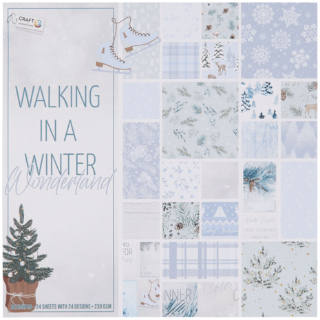 Craft Sensations Walking in a Winter Wonderland 12x12 Inch Paper Pad (2562887)