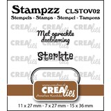 Crealies Stampzz Clear Stamps Overlijden No.2 (CLSTOV02)