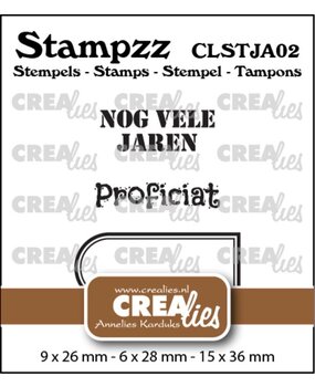 Crealies Stampzz Clear Stamps Jarig No.2 (CLSTJA02) Crealies Stampzz Clear Stamps Jarig No.2 (CLSTJA02)