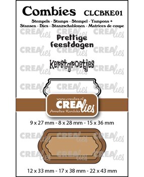 Crealies Combies Stamp & Die Kerst No.1 (CLCBKE01) Crealies Combies Stamp & Die Kerst No.1 (CLCBKE01)