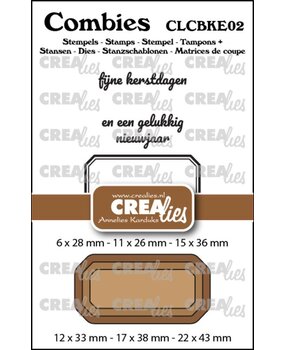Crealies Combies Stamp & Die Kerst No.2 (CLCBKE02) Crealies Combies Stamp & Die Kerst No.2 (CLCBKE02)