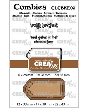 Crealies Combies Stamp & Die Kerst No.3 (CLCBKE03) Crealies Combies Stamp & Die Kerst No.3 (CLCBKE03)