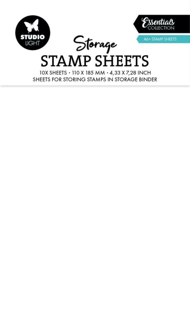 Studio Light Essentials Storage Stamp Sheets A6 (SL-TO-STOR07)