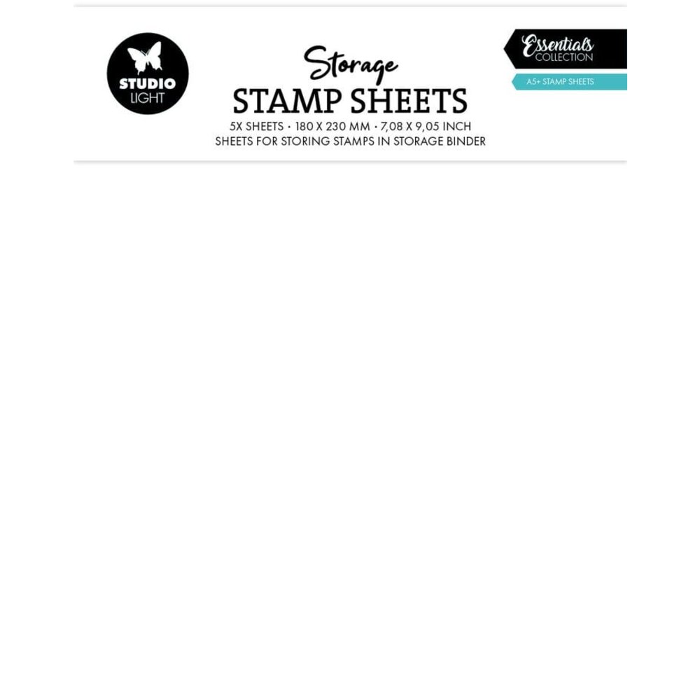Studio Light Essentials Storage Stamp Sheets A5 (SL-TO-STOR08 ...