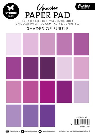 Studio Light Essentials Shades Of Purple A5 Paper Pad (SL-ES-UPP247)aper Pad (SL-ES-UPP232) - Copy Studio Light Essentials Shades Of Purple A5 Paper Pad (SL-ES-UPP247)aper Pad (SL-ES-UPP232) - Copy