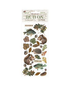 Stamperia Forest Rub-On 4x8,5 Inch Leaves and Animals (DFLRB117) Stamperia Forest Rub-On 4x8,5 Inch Leaves and Animals (DFLRB117)