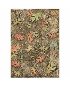 Stamperia Forest A4 Rice Paper Acorns and Leaves (DFSA4953) Stamperia Forest A4 Rice Paper Acorns and Leaves (DFSA4953)