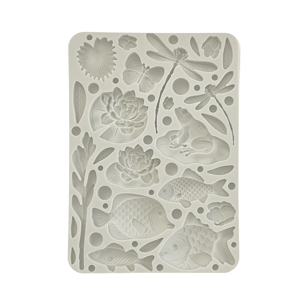 Stamperia Forest Silicon Mould A5 Fish and Dragonfly (KACMA540)