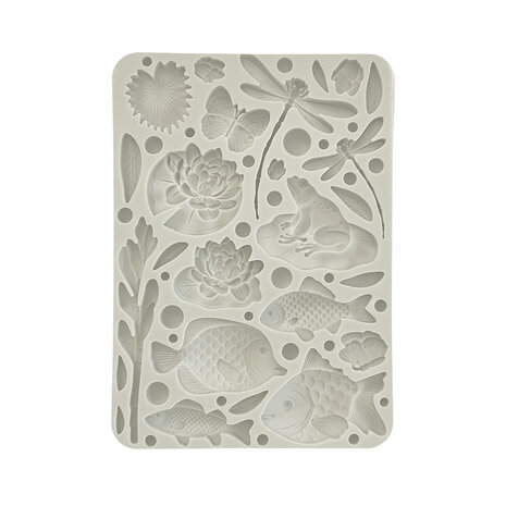 Stamperia Forest Silicon Mould A5 Fish and Dragonfly (KACMA540)
